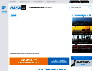 alsace20.fr screenshot