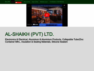 alshaikhpvtltd.enic.pk screenshot