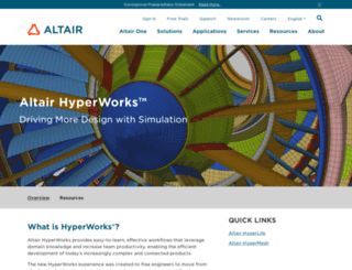 altairhyperworks.ca screenshot