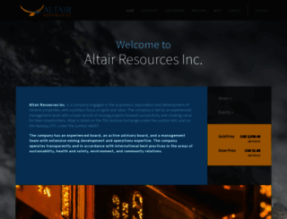 altairresources.com screenshot