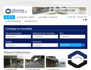 altavistainmobiliaria.net.ve screenshot