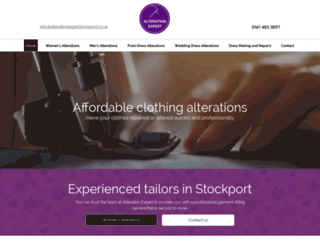 alterationexpertstockport.co.uk screenshot