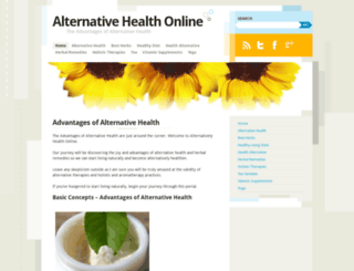 alternatively-healthier.com screenshot