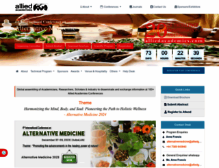 alternativemedicine.alliedacademies.com screenshot