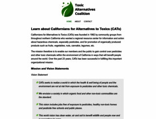 alternatives2toxics.org screenshot