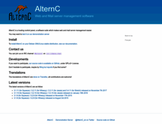 alternc.com screenshot
