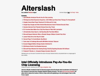 alterslash.org screenshot