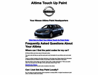 altimatouchuppaint.com screenshot