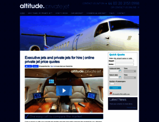 altitudeprivatejet.com screenshot