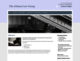 altmanlawgroup.com screenshot