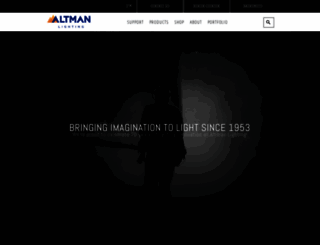 altmanlighting.com screenshot