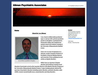 altmanpsychiatry.com screenshot