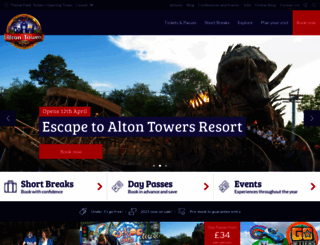 alton-towers.com screenshot