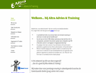 altratraining.nl screenshot
