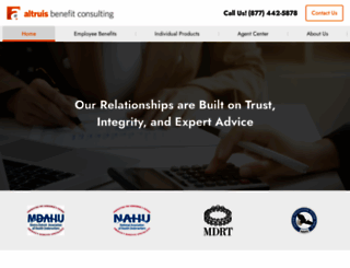 altruisbenefit.com screenshot
