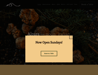 alturarestaurant.com screenshot