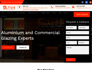 altuscontractors.co.uk screenshot