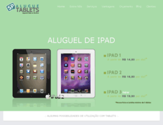 aluguetabletssp.com.br screenshot