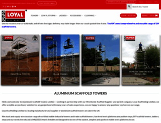 aluminium-scaffoldtowers.co.uk screenshot