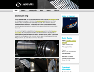 aluminium-strip.com screenshot