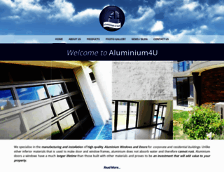 aluminium4u.co.za screenshot