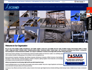 aluminiumscaffolding.com screenshot