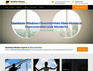aluminiumwindows-gloucestershire.uk screenshot