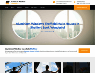 aluminiumwindows-sheffield.uk screenshot