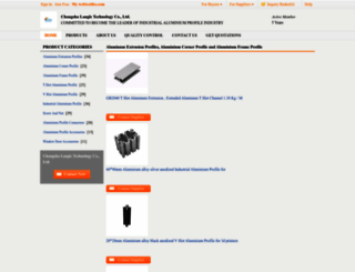 aluminum-extrusionprofiles.wholesale.webtextiles.com screenshot
