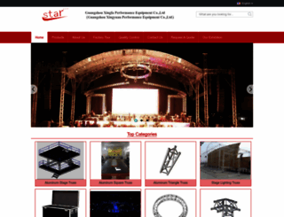 aluminumstagetruss.com screenshot
