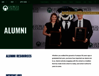 alumni.gcsu.edu screenshot
