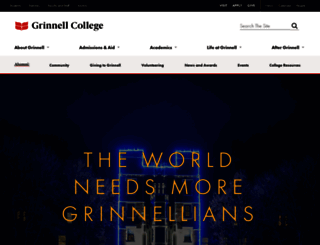 alumni.grinnell.edu screenshot
