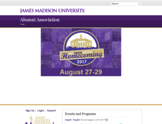 alumni.jmu.edu screenshot