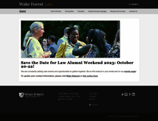 alumni.law.wfu.edu screenshot