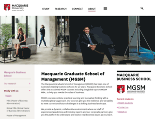 alumni.mgsm.edu.au screenshot