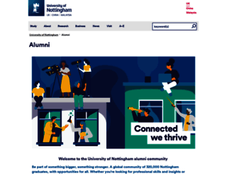 alumni.nottingham.ac.uk screenshot