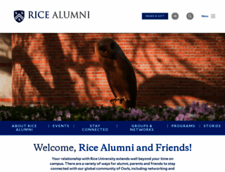 alumni.rice.edu screenshot