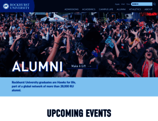 alumni.rockhurst.edu screenshot