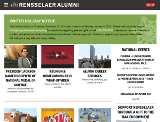 alumni.rpi.edu screenshot