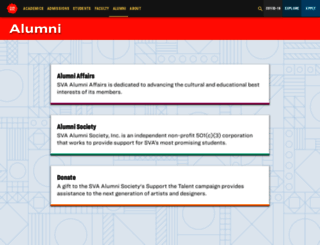 alumni.sva.edu screenshot