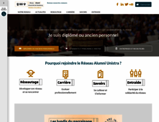 alumni.unistra.fr screenshot