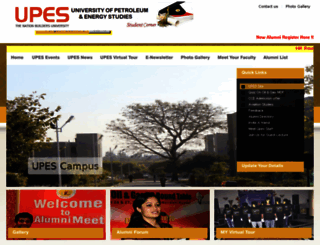 alumni.upes.ac.in screenshot