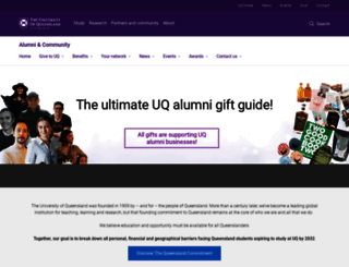 alumni.uq.edu.au screenshot