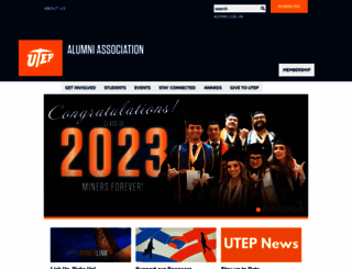 alumni.utep.edu screenshot