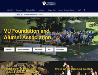 alumni.vinu.edu screenshot
