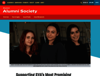 alumnisociety.sva.edu screenshot