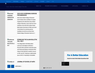 alvanikoku.edu.ng screenshot