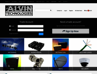 alvin.com.au screenshot