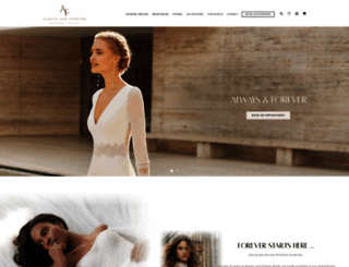 alwaysandforeverbridal.com.au screenshot
