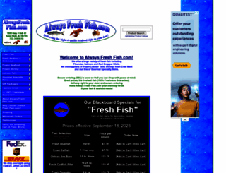alwaysfreshfish.com screenshot